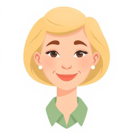 Emoji-style avatar inspired by Martha Stewart