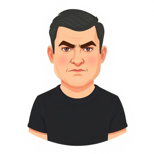 Emoji-style avatar inspired by Simon Cowell