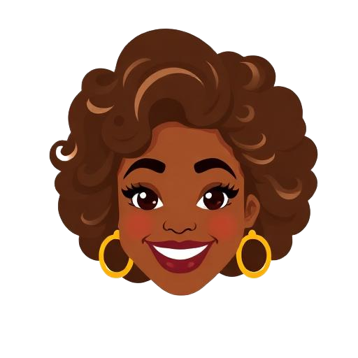 Emoji-style avatar inspired by Oprah Winfrey