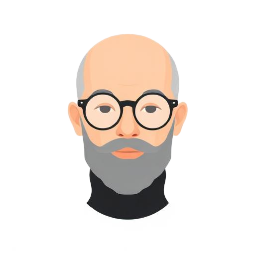 Emoji-style avatar inspired by Steve Jobs